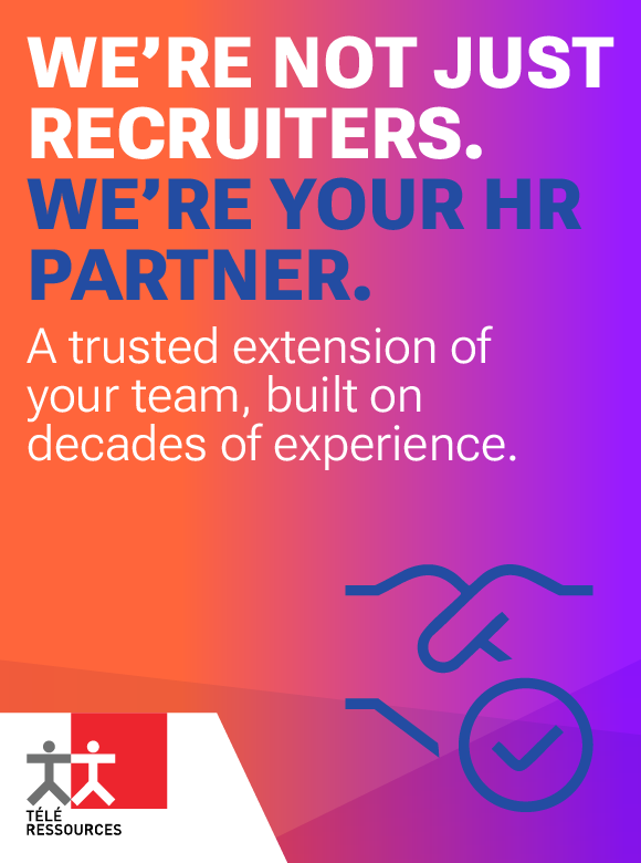 We're Not Just Recruiters. We're Your HR Partner. A trusted extension of your team, built on decades of experience. (handshake with checkmark icon)