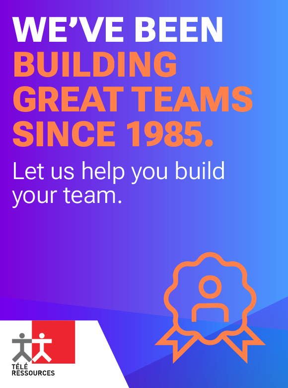 We've Been Building Great Teams Since 1985. Let us help you build your team. (ribbon icon featuring a person symbol)