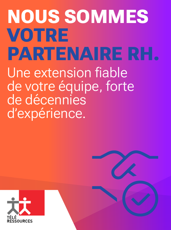 Nous sommes votre partenaire RH. Une extension fiable de votre équipe, forte de décennies d’expérience. (icône de poignée de main avec coche)